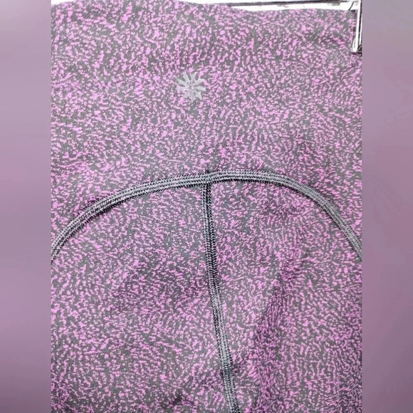 Athleta Ultimate Stash Textured 7/8 Tight size XS Black Purple Performance - Picture 8 of 10